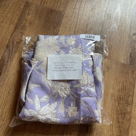 LULU’S Forever Beautiful Lavender Floral Jacquard Strappy Mini Dress - Picture 3 of 3